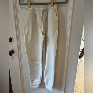 Backcountry, cream colored joggers, size XS